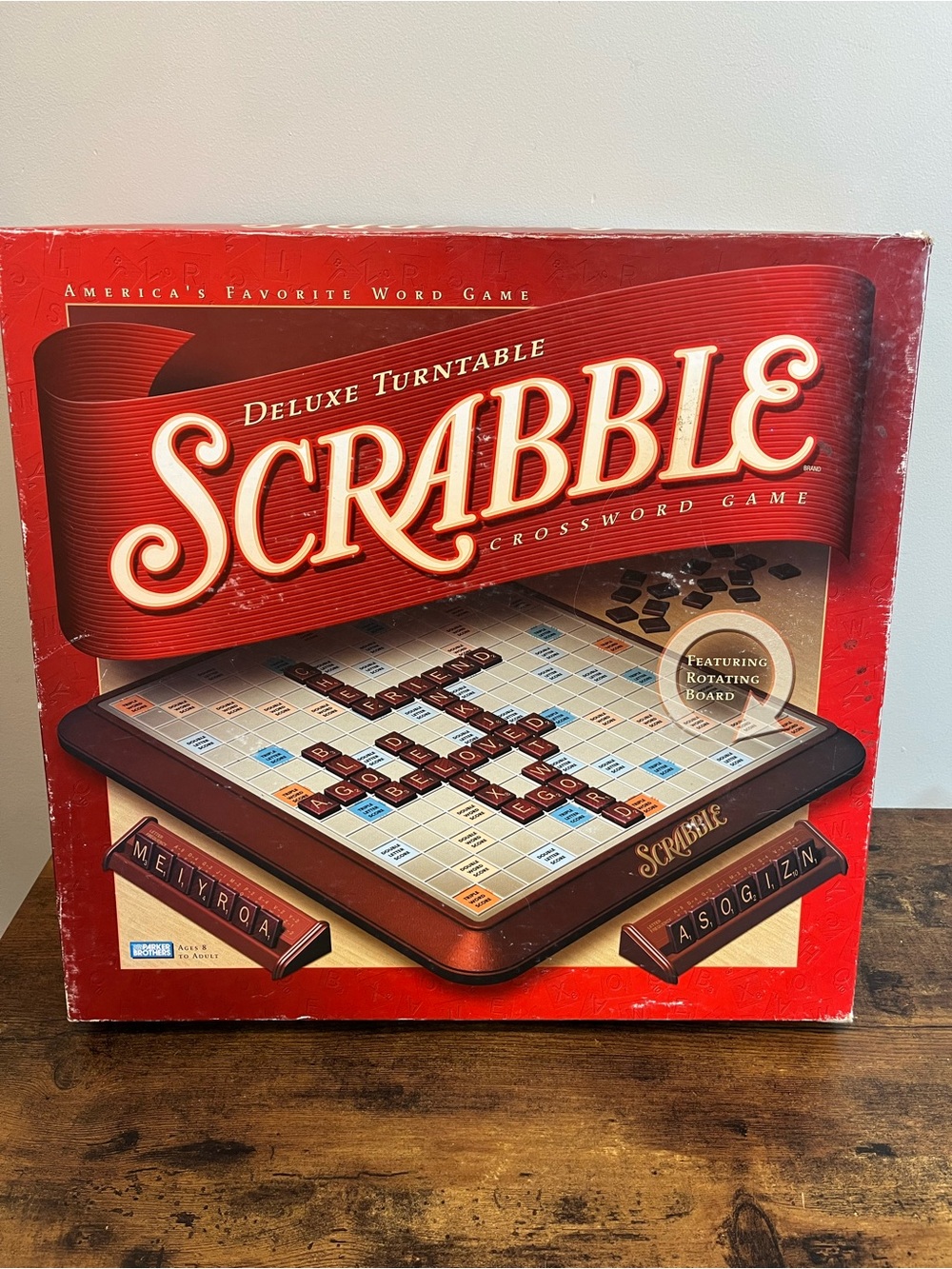 Vintage Deluxe Turntable Scrabble Crossword Game